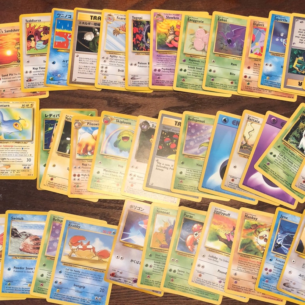 Pokémon Cards - VINTAGE - Base Set 1 + 2, Gym Heroes, Team Rocket, Neo Genesis
